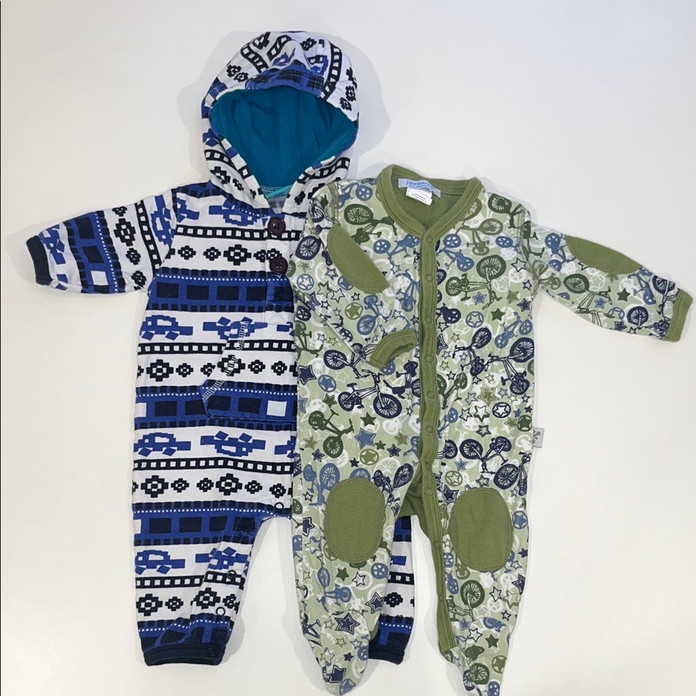 Jaxxwear and Me Too cotton one pieces 3-6 months